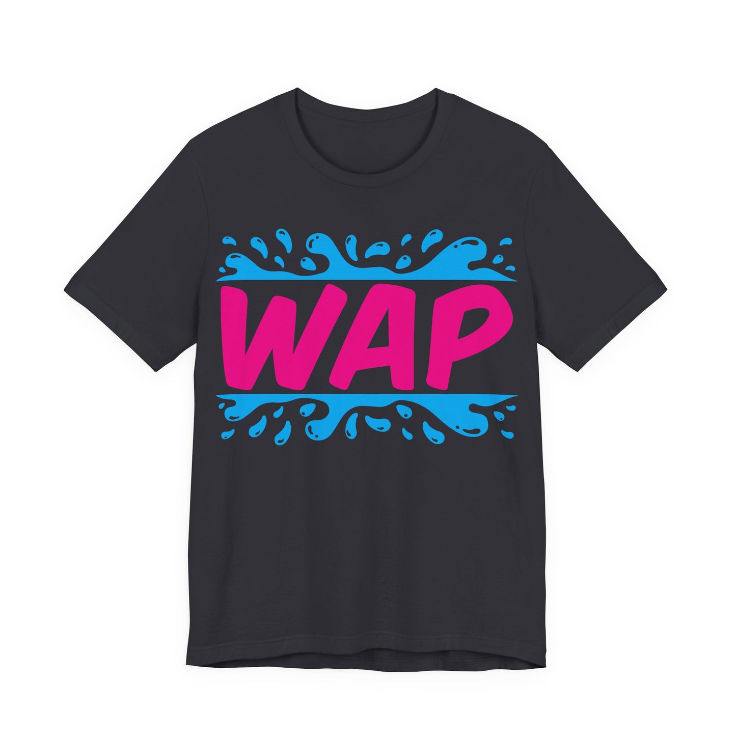 Unisex T Shirt Short Sleeve WAP Color Logo Jersey Tee Crew Neck