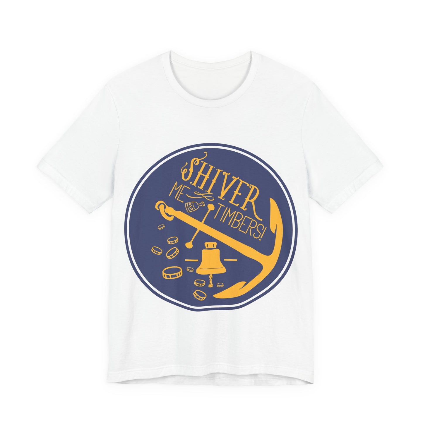 Men's T Shirt Short Sleeve Shiver Me Tombers Jersey Tee Crew Neck