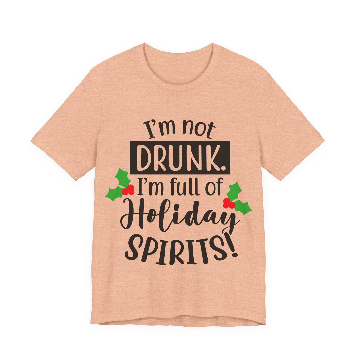 Men's T Shirt Short Sleeve I'm Not Drunk Jersey Tee Crew Neck