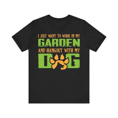 Unisex T Shirt Black My Dog Short Sleeve Crew Neck Jersey Tee
