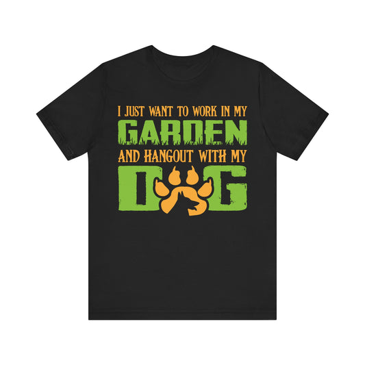 Unisex T Shirt Black My Dog Short Sleeve Crew Neck Jersey Tee