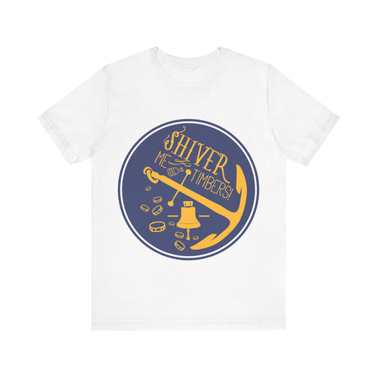 Men's T Shirt Short Sleeve Shiver Me Tombers Jersey Tee Crew Neck