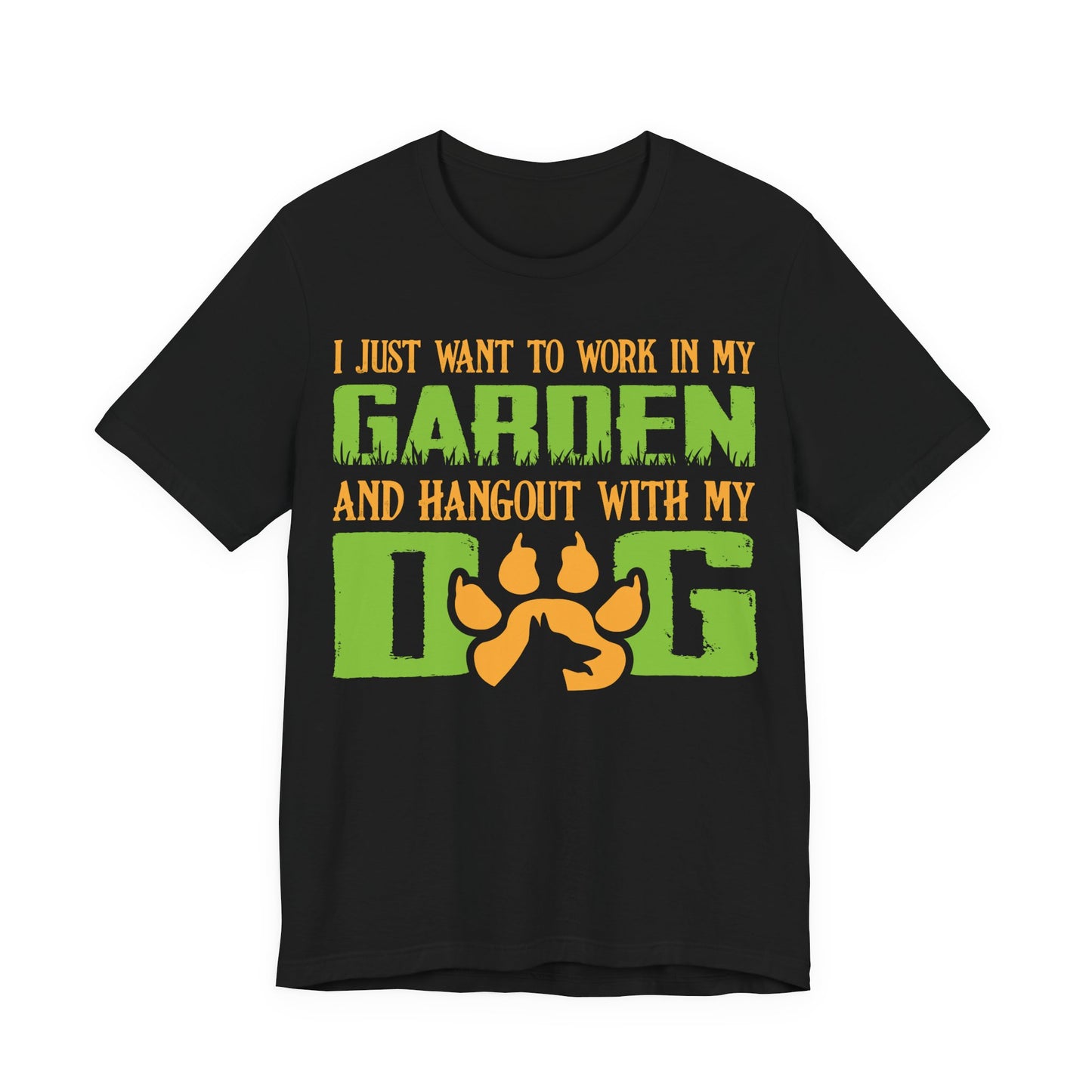 Unisex T Shirt Black My Dog Short Sleeve Crew Neck Jersey Tee