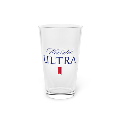 Pint Glass Beer Michelob Ultra Logo, 16oz