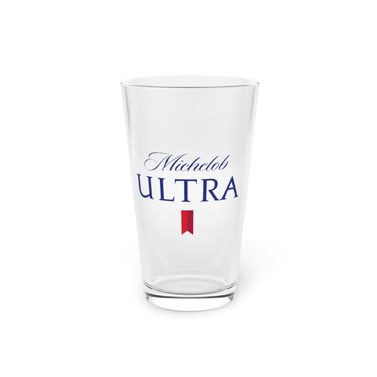 Pint Glass Beer Michelob Ultra Logo, 16oz