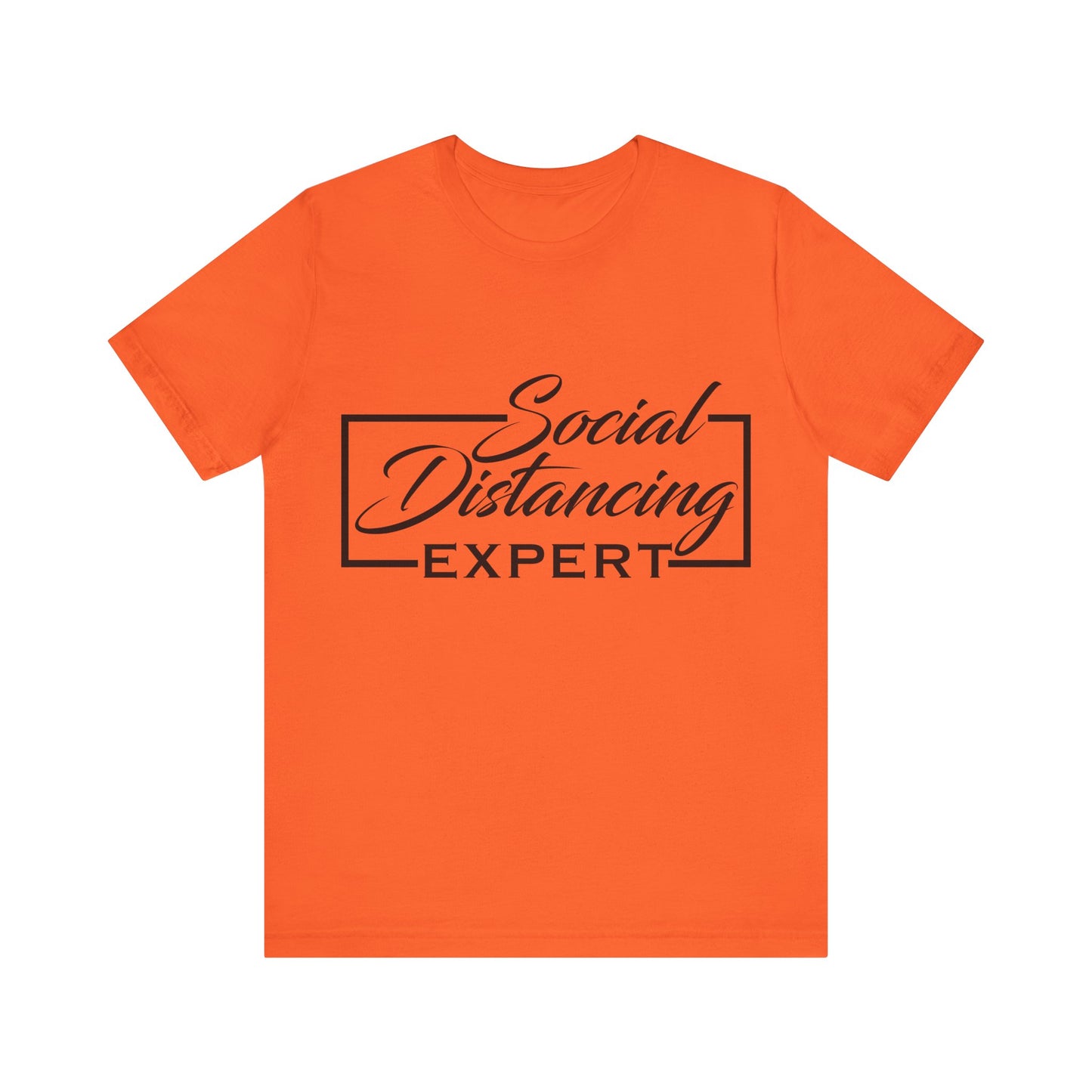 Men's T Shirt Short Sleeve Social Distancing Expert Jersey Tee Crew Neck
