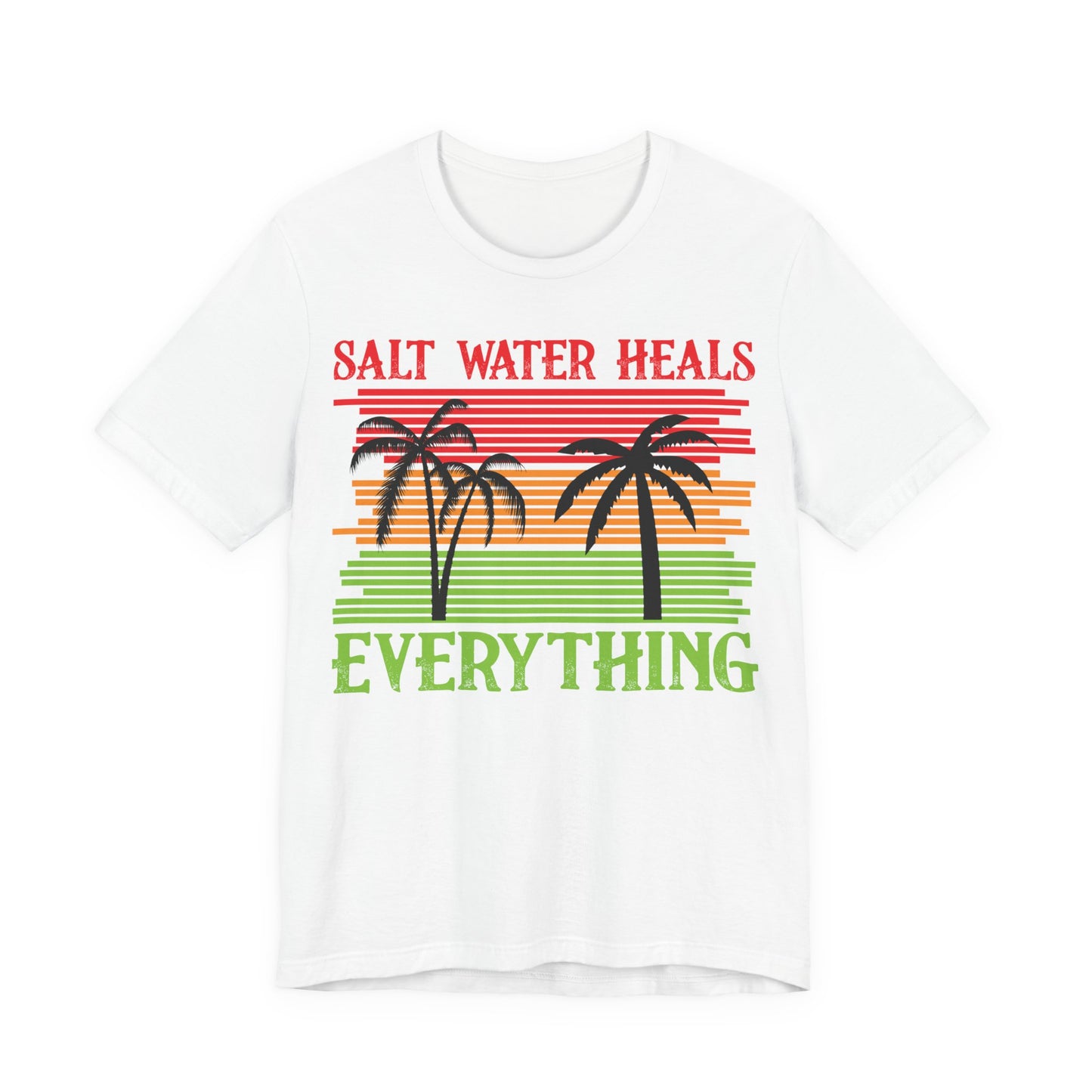 Men's T Shirt Black Salt Water Jersey Short Sleeve Tee Crew Neck