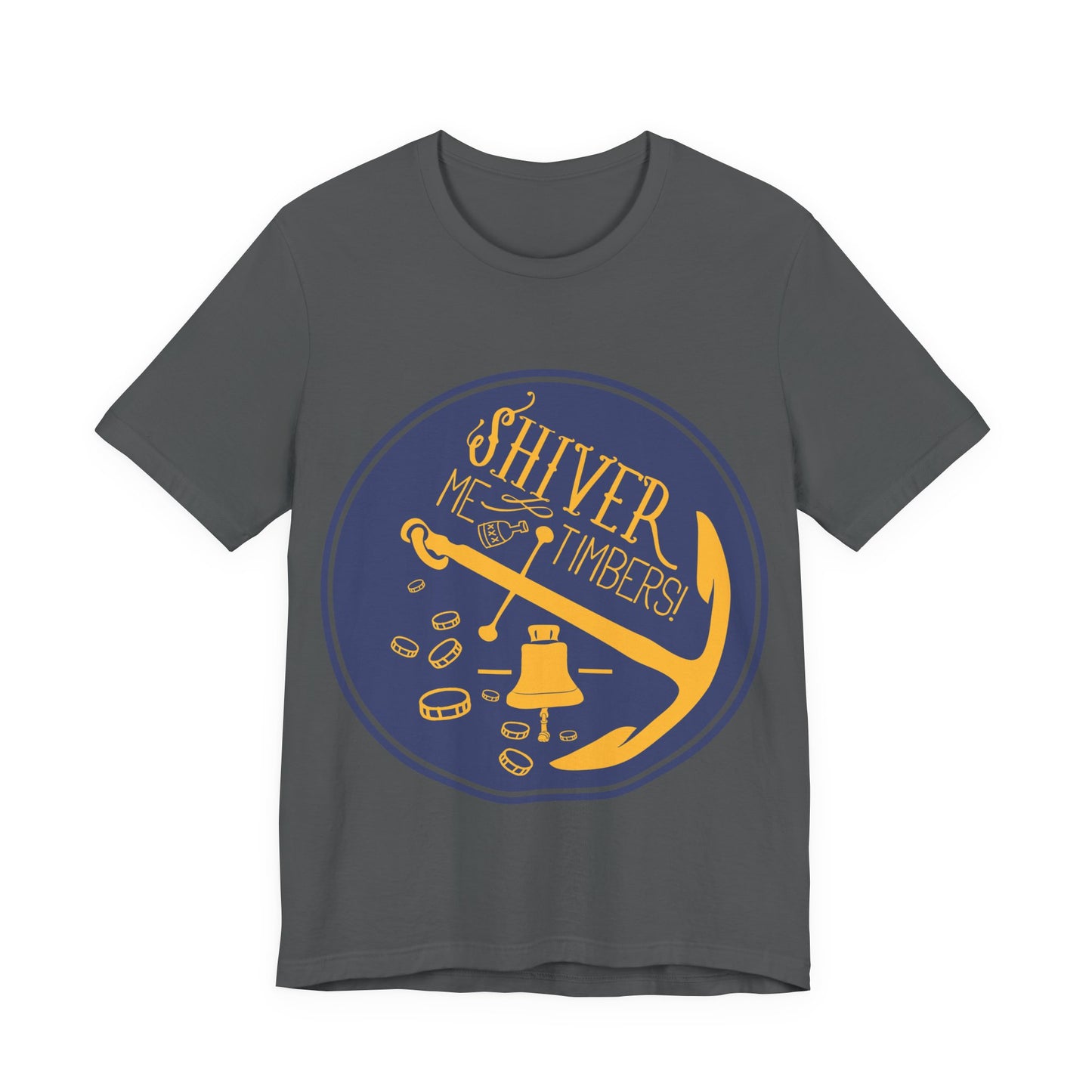 Men's T Shirt Short Sleeve Shiver Me Tombers Jersey Tee Crew Neck