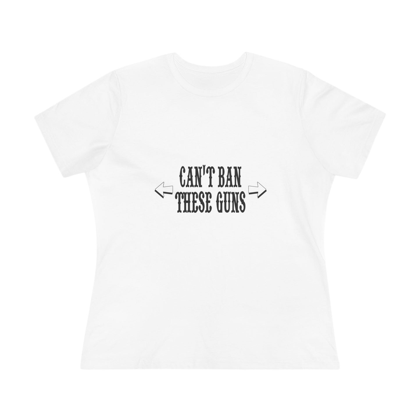 Women's Premium Casual Tee Can't BanThese Relaxed Fit White, Pink