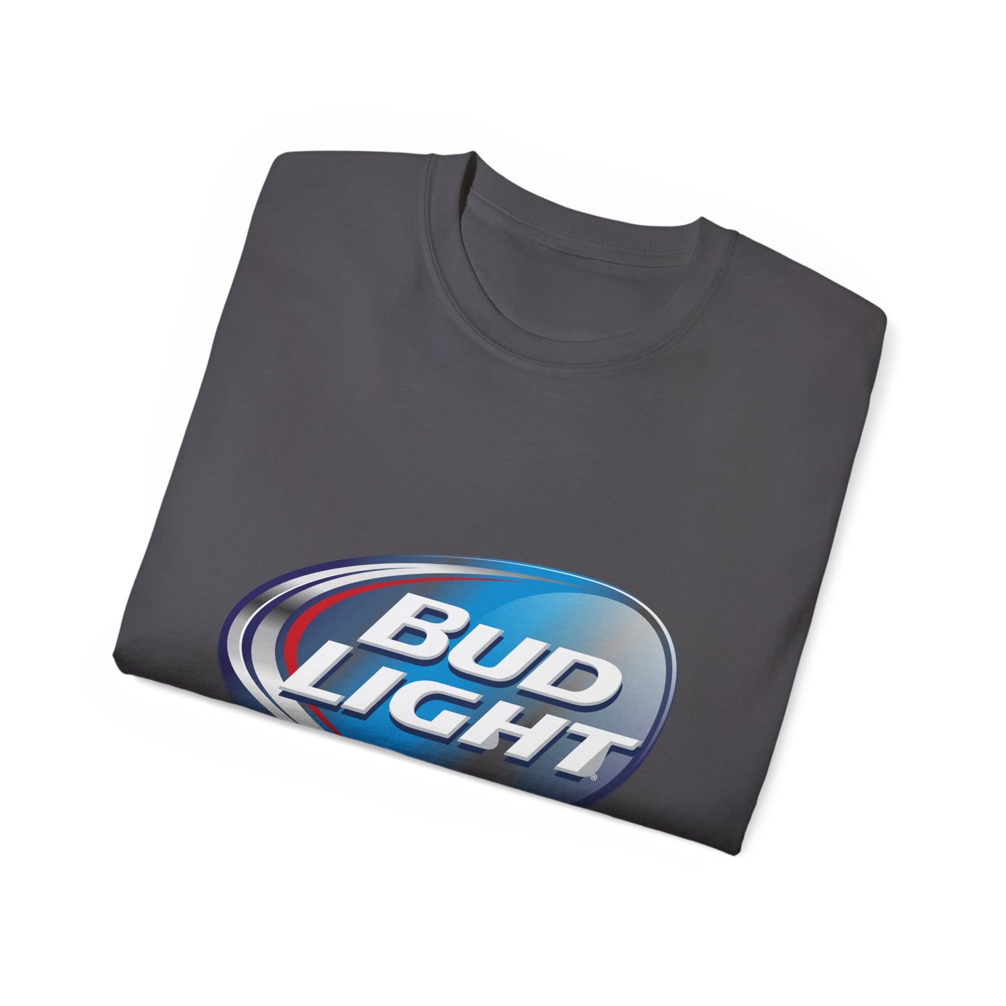 White T Shirt Bud Light Beer Logo Unisex Short Sleeve Jersey Tee White Black Blue Navy Colors Classic Fit Quality Cotton