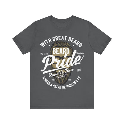Men's T Shirt Short Sleeve Beard Pride Jersey Tee Crew Neck Regular Fit