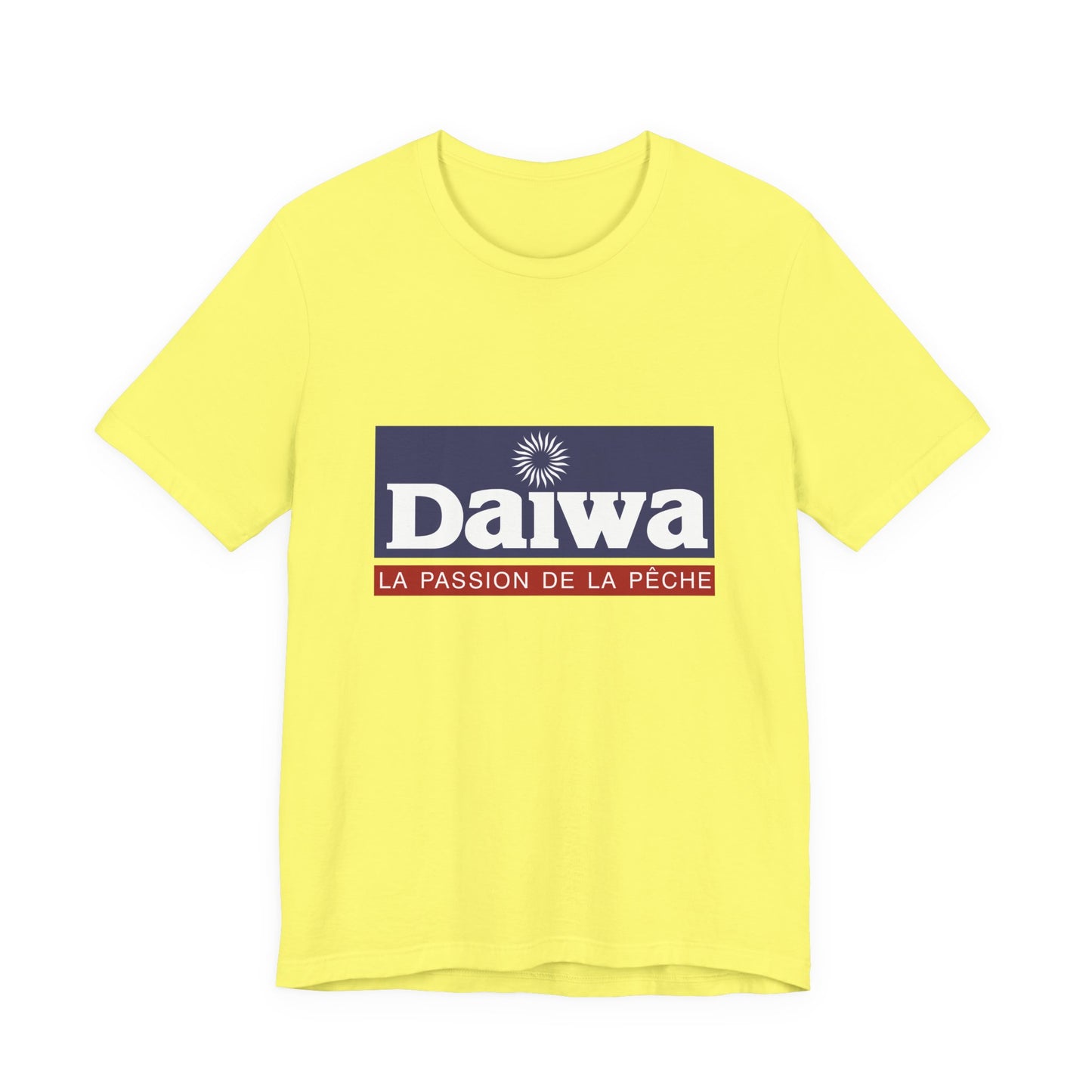 Unisex T Shirt Short Sleeve Daiwa Fishing Logo Jersey Tee Crew Neck Regular Fit