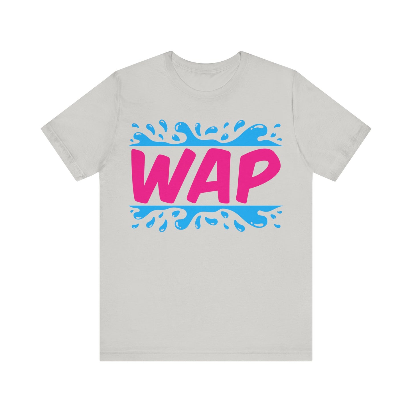 Unisex T Shirt Short Sleeve WAP Color Logo Jersey Tee Crew Neck