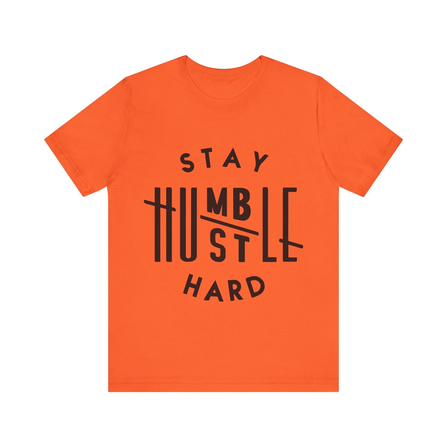Unisex T Shirt Short Sleeve Stay Humble Hustle Hard Jersey Tee Crew Neck