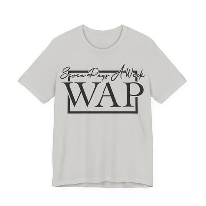 Unisex T Shirt Short Sleeve Seven Days A Week WAP Jersey Tee Crew Neck