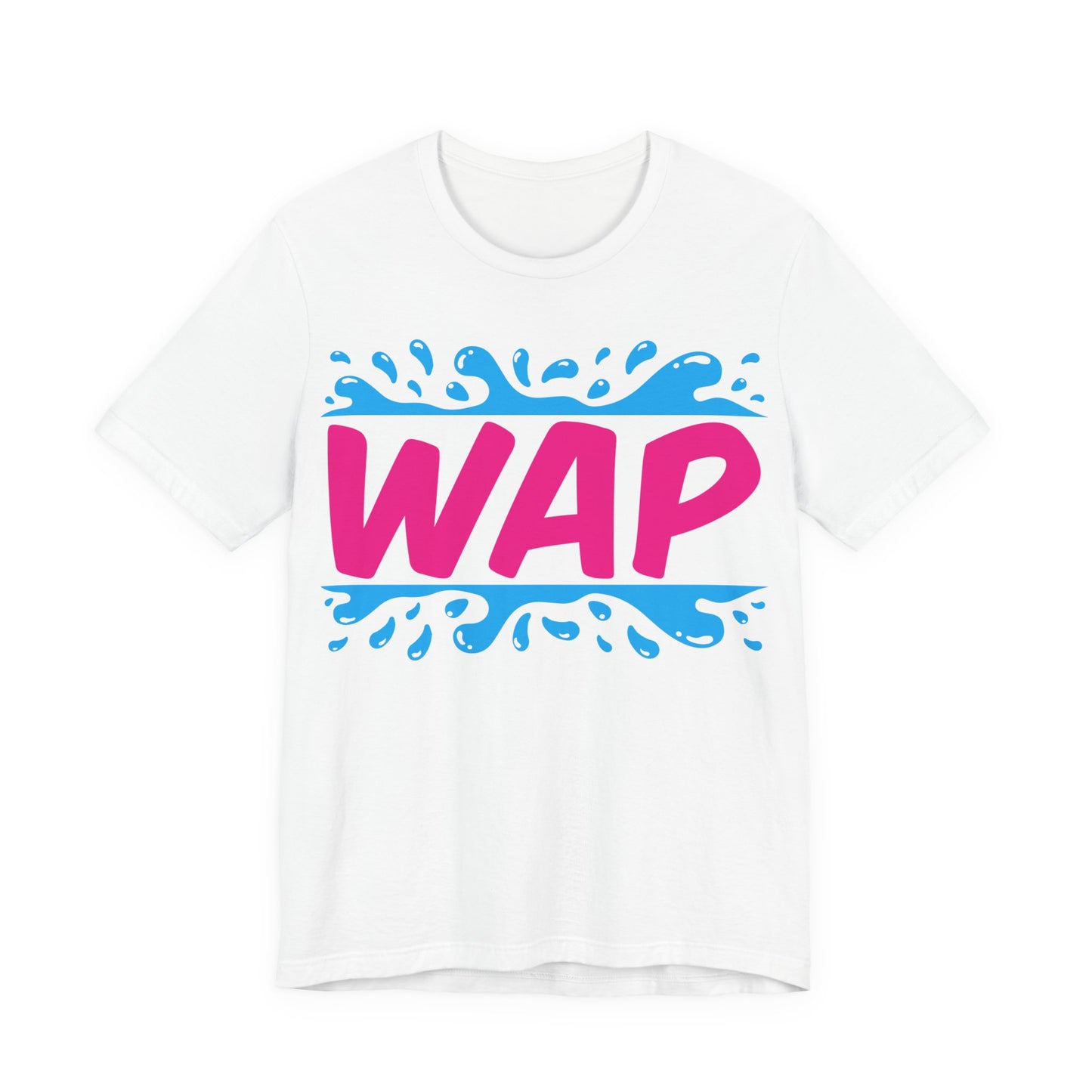Unisex T Shirt Short Sleeve WAP Color Logo Jersey Tee Crew Neck