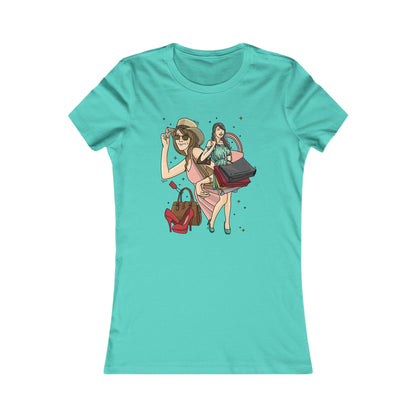Women's T Shirt Favorite Tee Slim Fit Shopping Woman