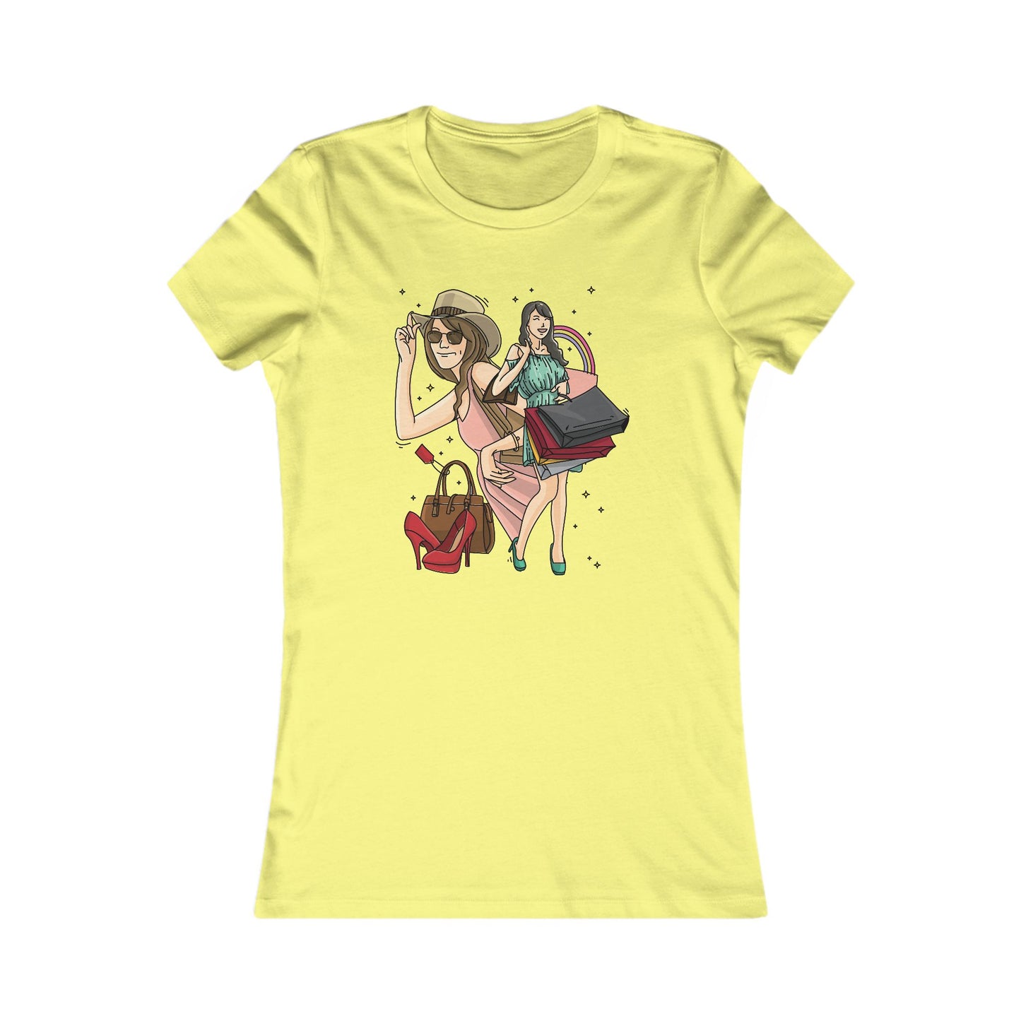 Women's T Shirt Favorite Tee Slim Fit Shopping Woman