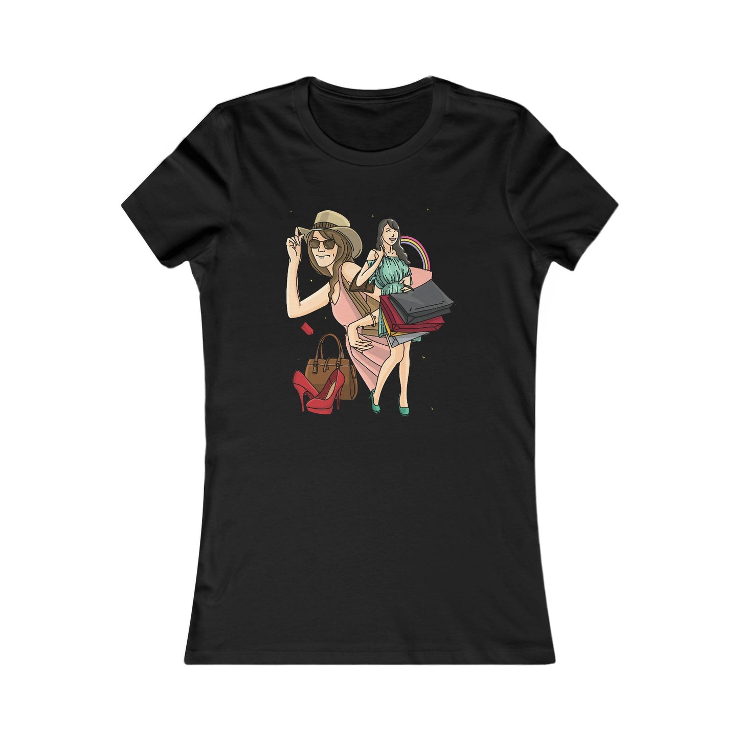 Women's T Shirt Favorite Tee Slim Fit Shopping Woman