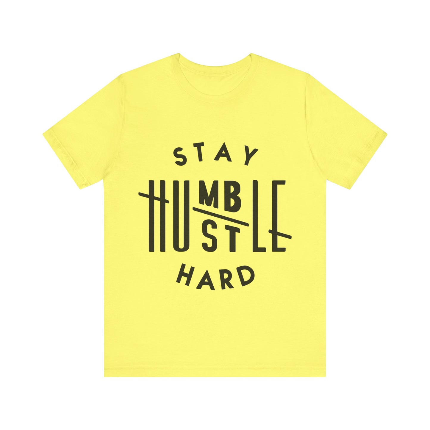 Unisex T Shirt Short Sleeve Stay Humble Hustle Hard Jersey Tee Crew Neck