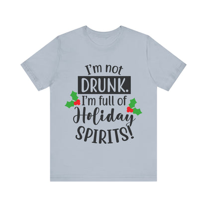 Men's T Shirt Short Sleeve I'm Not Drunk Jersey Tee Crew Neck