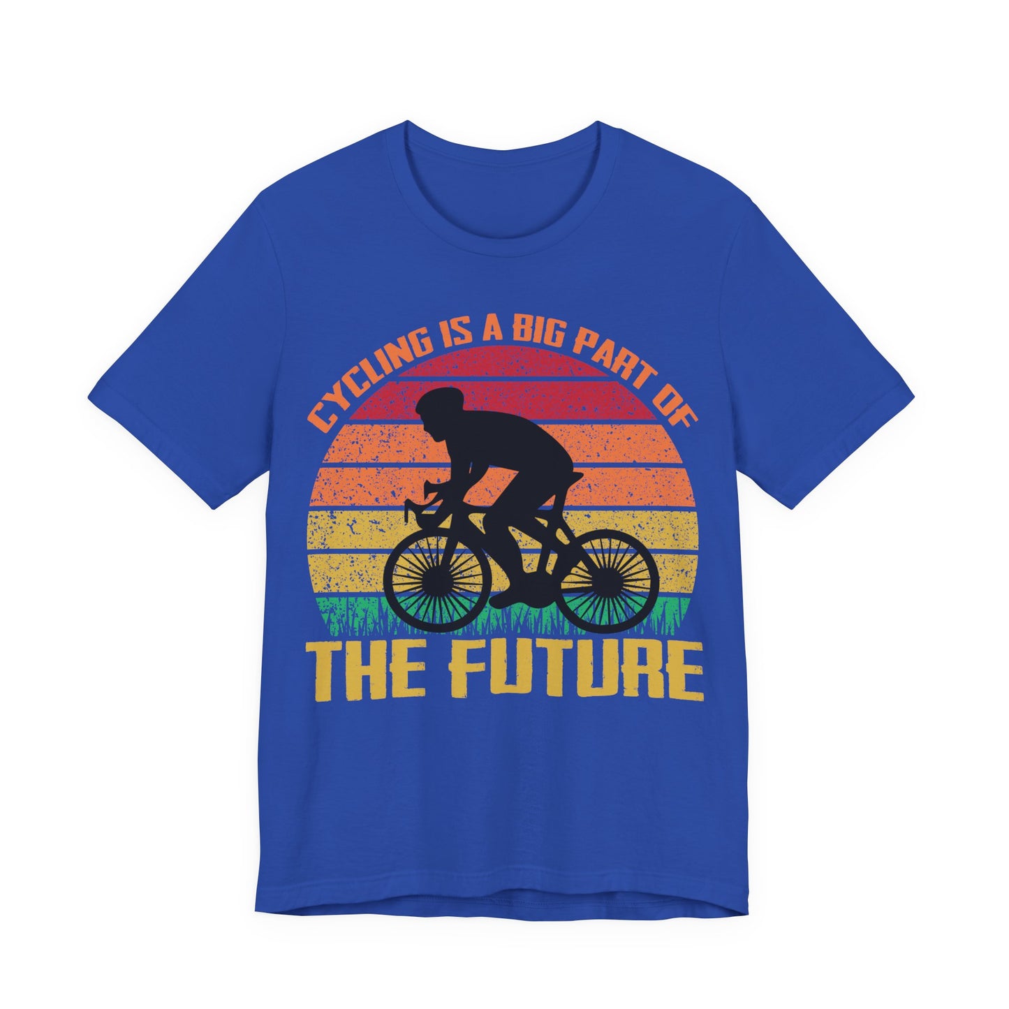 Men's T Shirt Black Short Sleeve Tee Crew Neck Cycling Is Future Jersey Tee