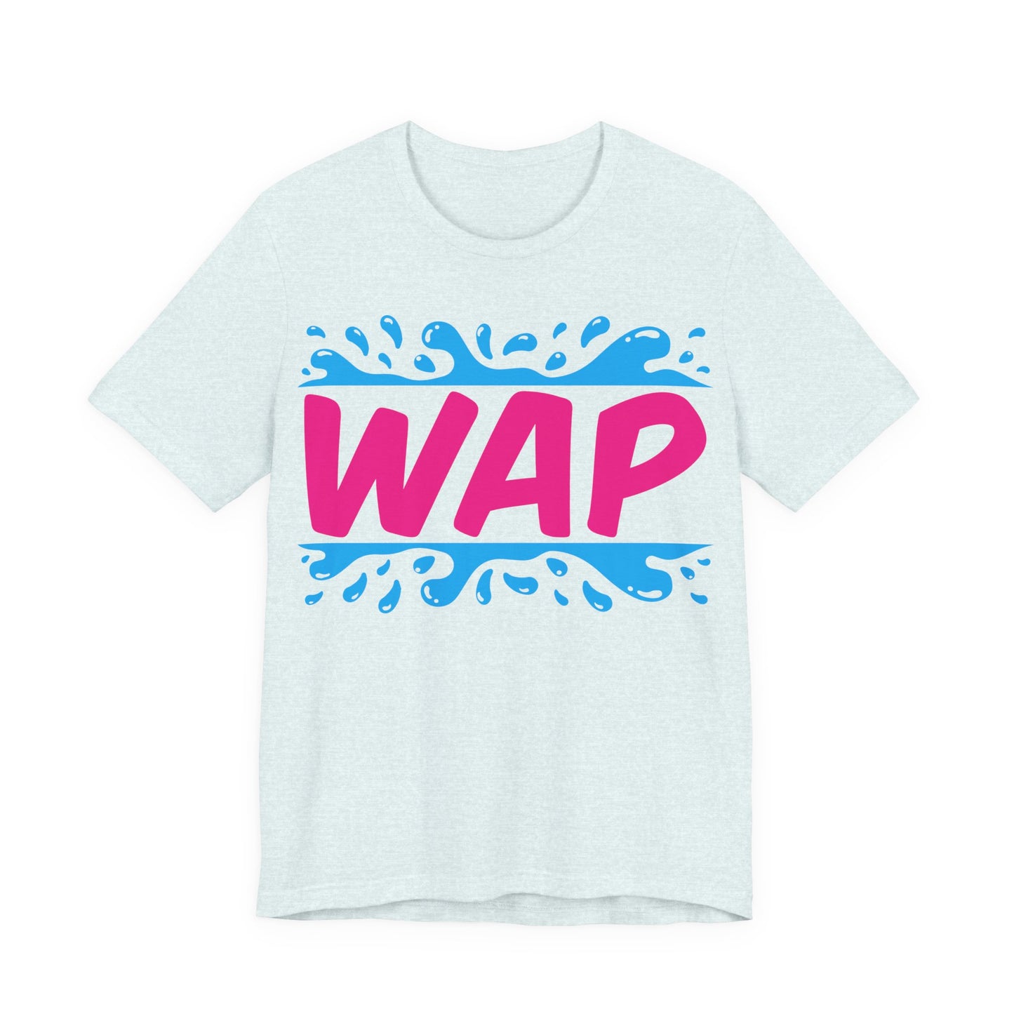 Unisex T Shirt Short Sleeve WAP Color Logo Jersey Tee Crew Neck