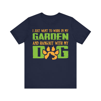 Unisex T Shirt Black My Dog Short Sleeve Crew Neck Jersey Tee