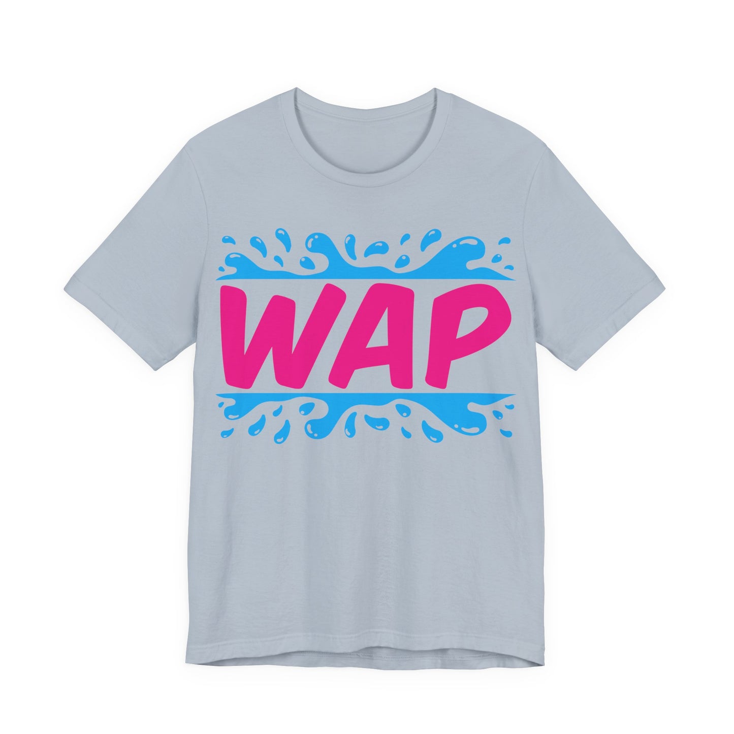 Unisex T Shirt Short Sleeve WAP Color Logo Jersey Tee Crew Neck