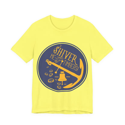 Men's T Shirt Short Sleeve Shiver Me Tombers Jersey Tee Crew Neck