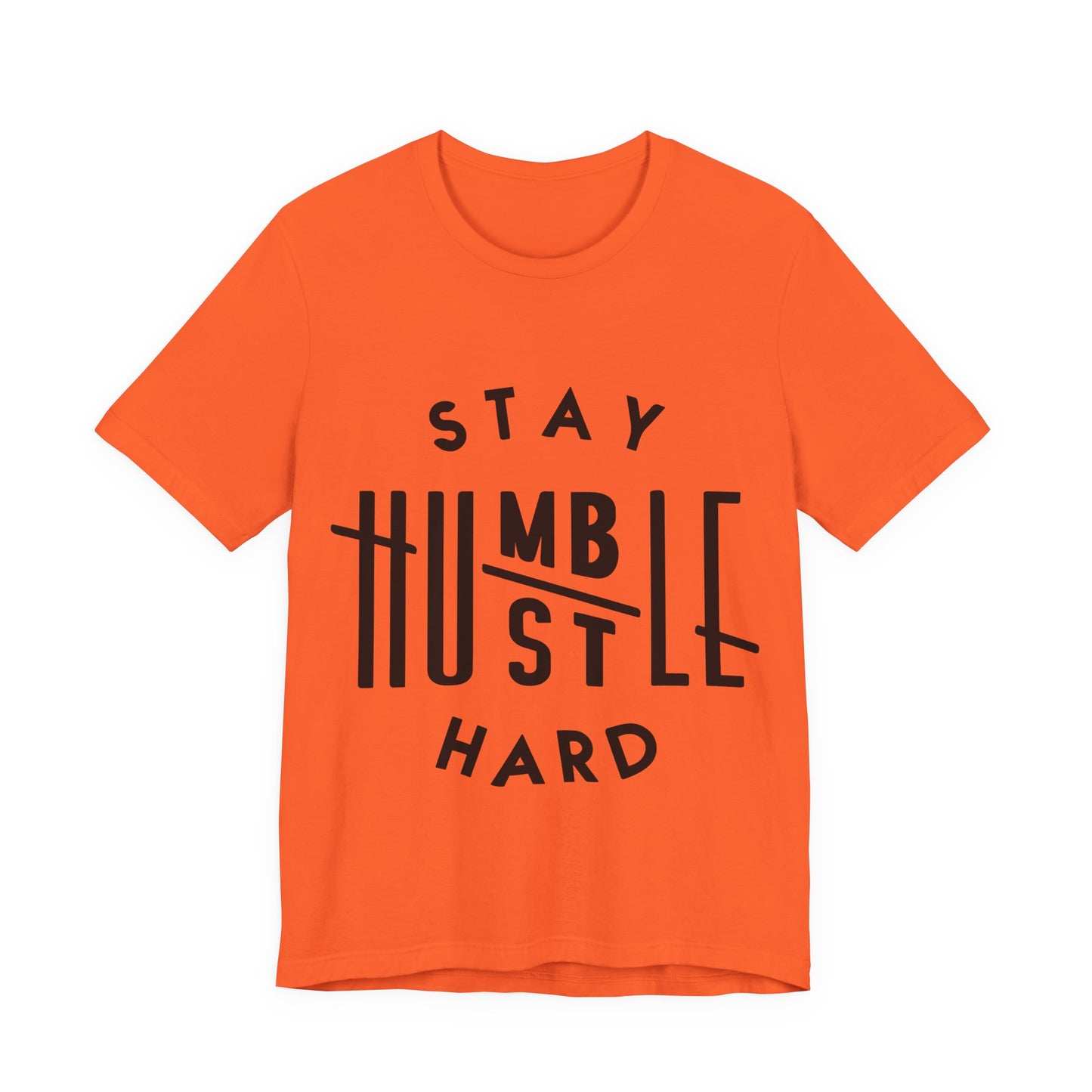 Unisex T Shirt Short Sleeve Stay Humble Hustle Hard Jersey Tee Crew Neck
