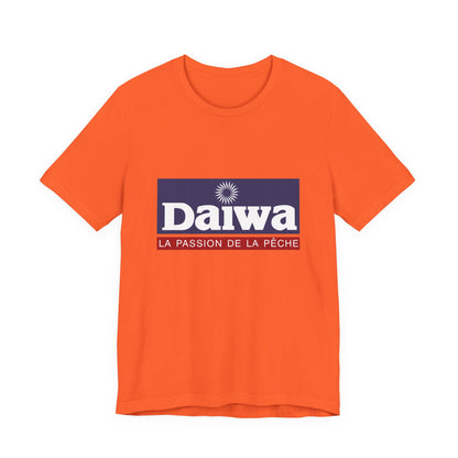 Unisex T Shirt Short Sleeve Daiwa Fishing Logo Jersey Tee Crew Neck Regular Fit