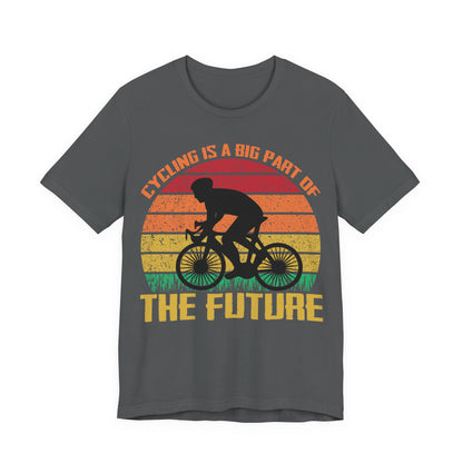 Men's T Shirt Black Short Sleeve Tee Crew Neck Cycling Is Future Jersey Tee
